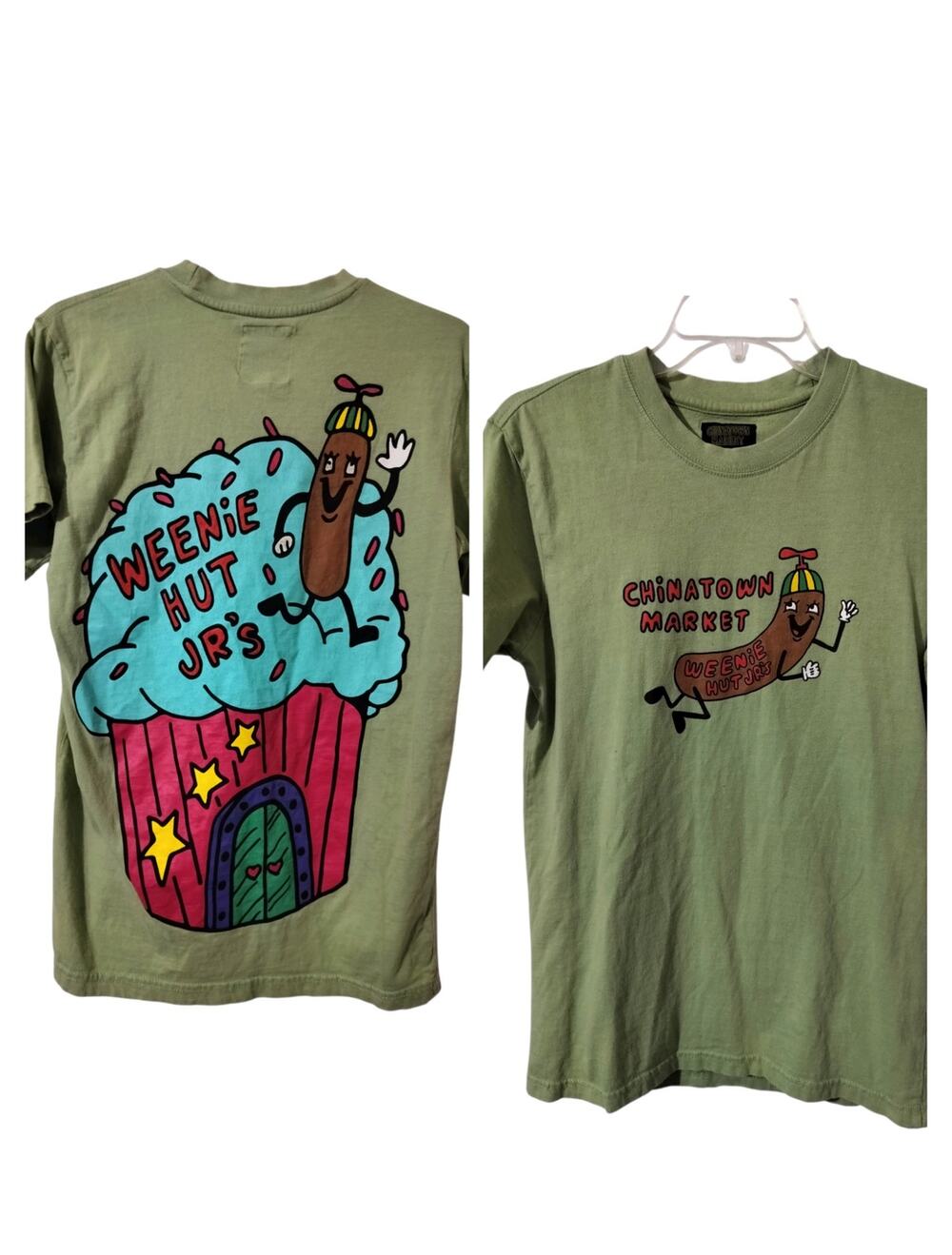 M1313) Chinatown Market x SpongeBob SquarePants Weenie Hut Short Sleeve Tee S